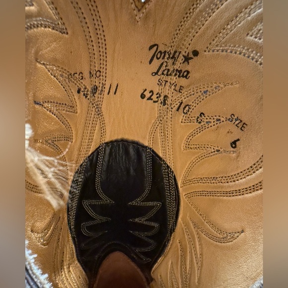 Tony Lama 6238 Men’s 10B Black Leather Cowboy Boots Made in USA Western - Picture 9 of 10